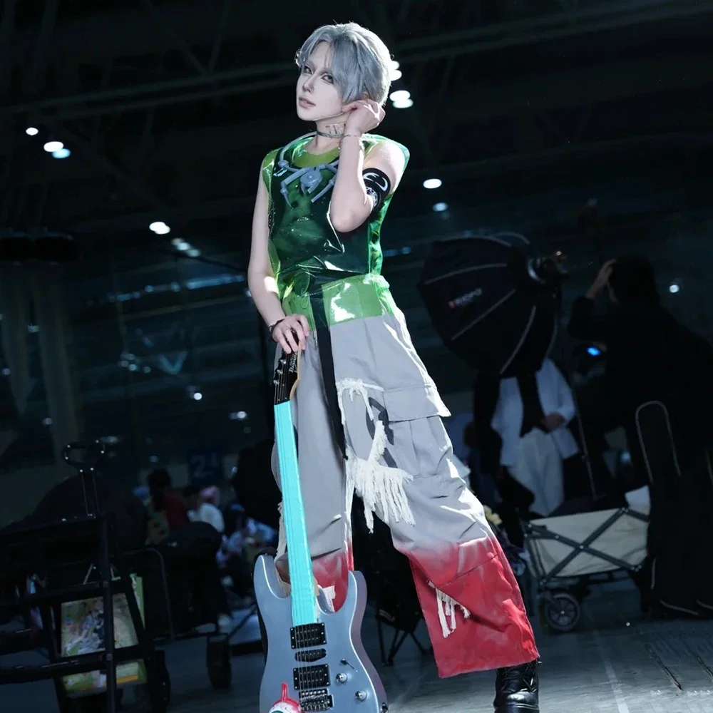 Nuovo Anime Alien Stage R7 Till Costume Cosplay Uomini adulti Top Pantaloni Abito Collana Accessori Carnevale Abiti natalizi Outfit