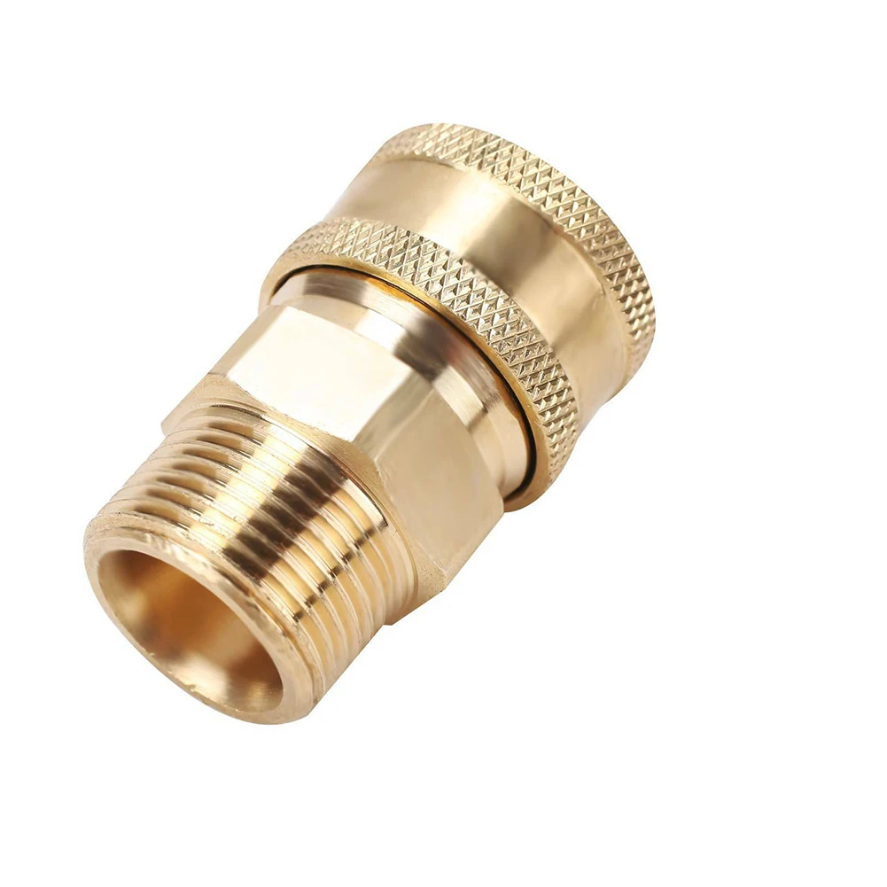 Quick Connector Pressure Washer 3/8in Male To M22 Male Adapter Car Washing Machine Fitting M22 Quick-connect Joint