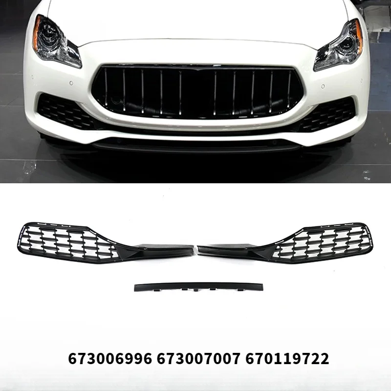 

673006996 673007007 670119722 For Maserati Quattroporte M156 2017-2022 Year Front Lower Grill Grille Bumper Engine Cooling Grid