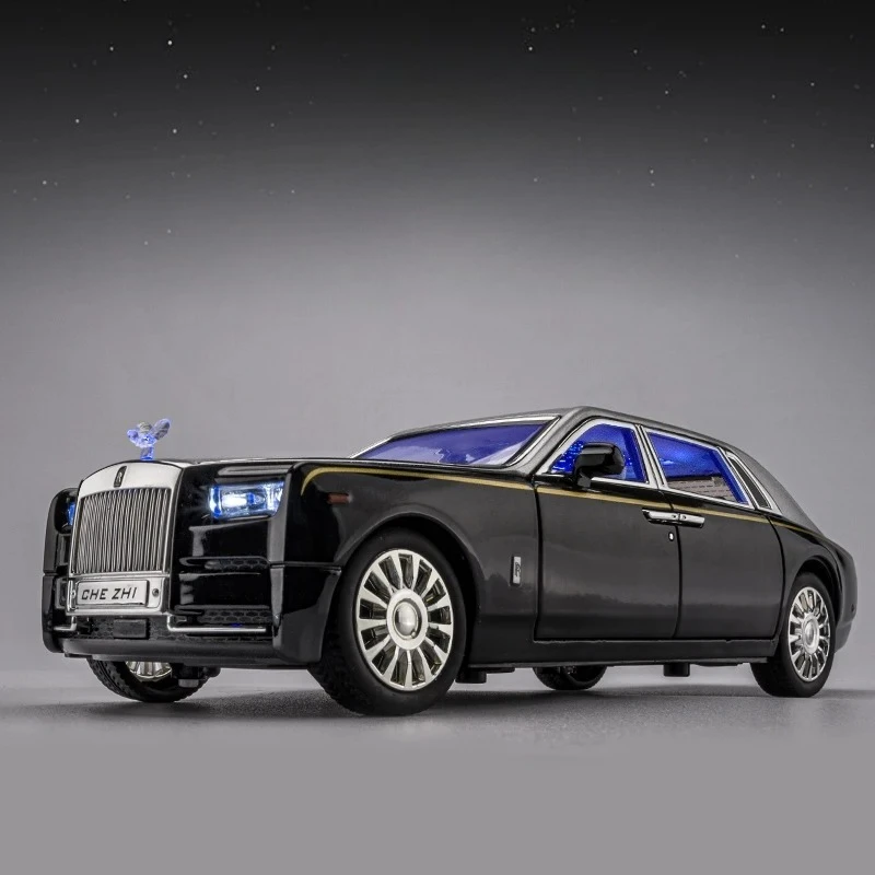 Coche de aleación Phantom Mansory 1:24, vehículos de juguete y fundido a presión, modelo de coche con sonido y luz, coche extraíble, juguetes para niños, regalos