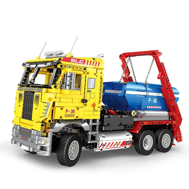 1918pcs Remote Control Dumper Truck Building Set DIY Motorized Engineering Series Construction Loader with Bucket Vehicle Model