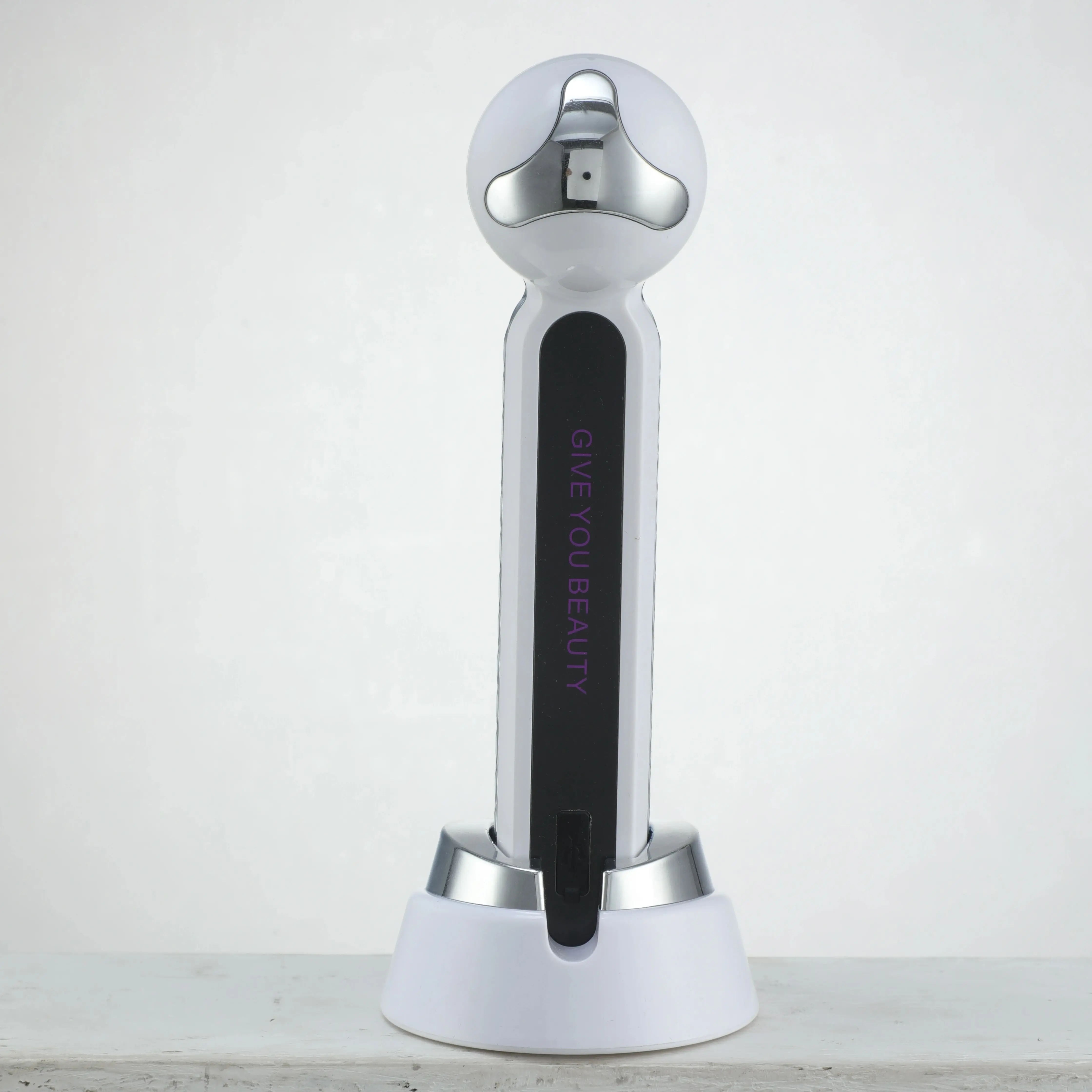 Portable EMS Microcurrent Face Massager Heating Tapping Facial Contour Skin Care Beauty Machine for Home Use