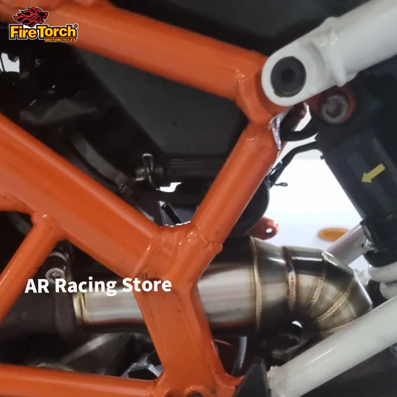 Slip On For KTM DUKE390 250 200 125 390 RC390 2017-2020 Motorcycle Exhaust Escape Moto Mid Link Pipe Connect Original Muffler - view 3