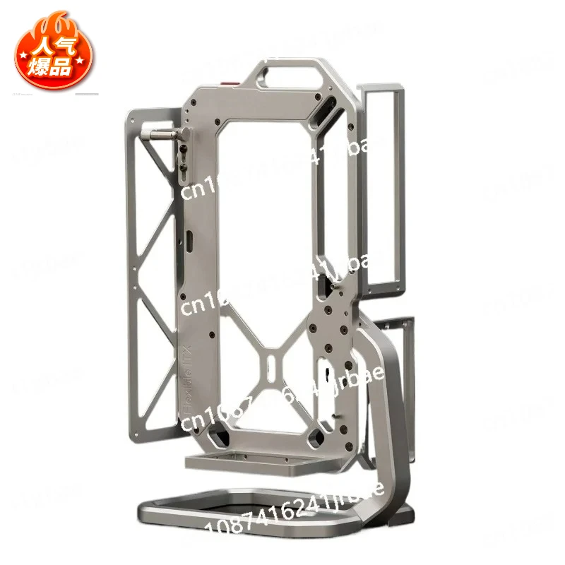 Open ITX Aluminum Alloy Computer Rack Case Adjustable Elevation Angle