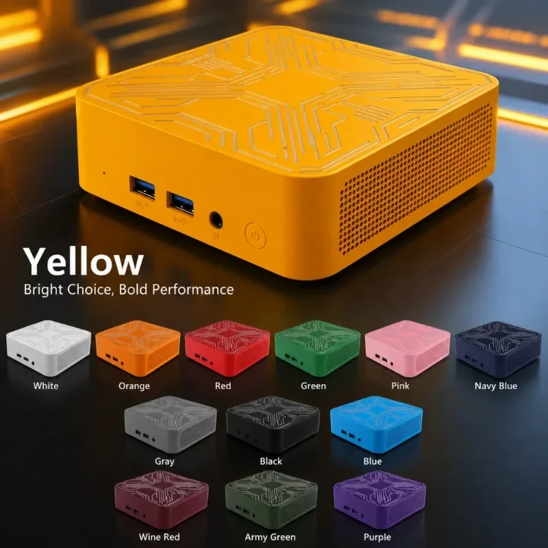 13 Color Portable Pocket Mini PC I9 10980HK 16GB RAM 1/2TB SSD WiFi6 BT5.2 Windows11 4K Gaming Small Desktop Computer