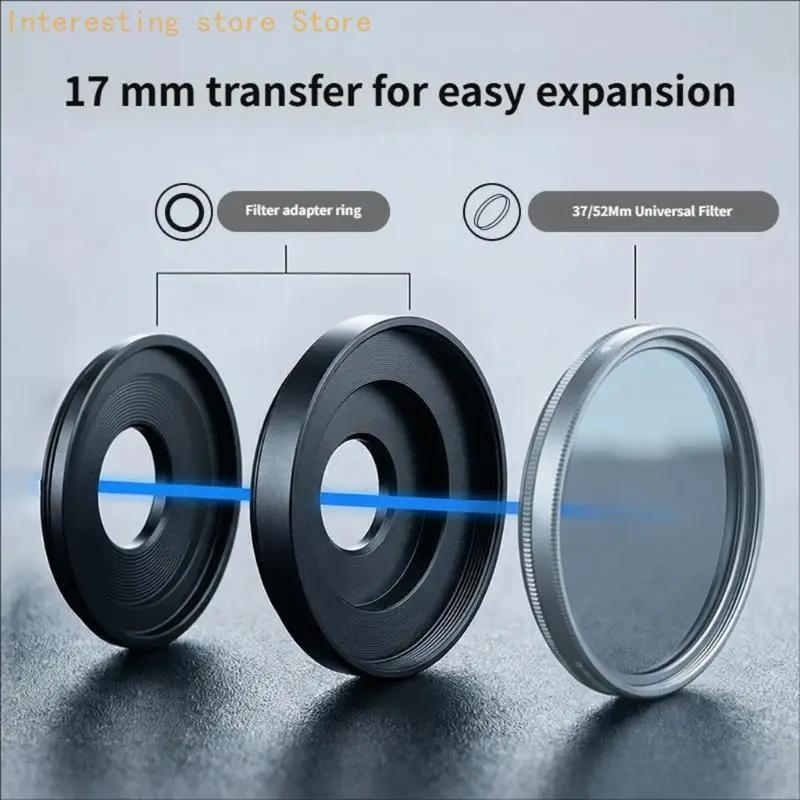 Heavy Duty 17mm Camera Lens Adapter Machined Aluminum For Smooth Rotation 55KC