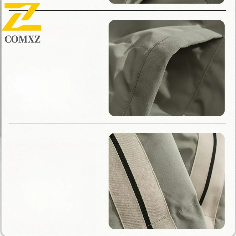 Parkas Men's 2025 New Winter Travel Thickened Warm Versatile Jacket Outdoor Snow Camping Windproof Cold Proof Padding Coat