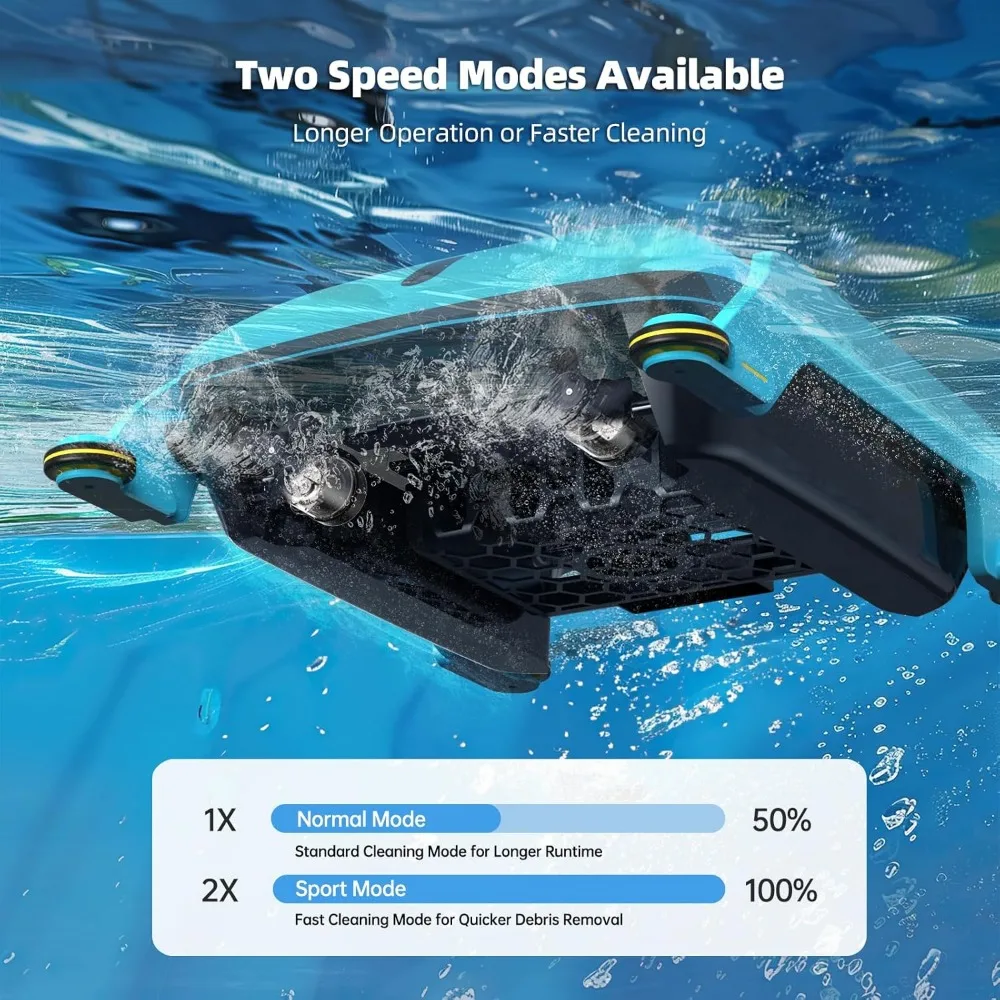 2024 New Robotic Solar Pool Skimmer: SR5 Automatic Robot Cordless Solar Powered Pool Skimmer Cleaner for Pool Surface