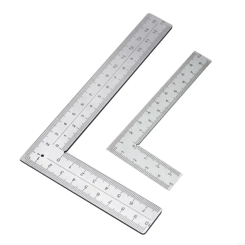 

P9FB L Shaped Ruler Carpenters Square Framing Ruler Stainless Steel Ruler 90 Degree Square L Ruler for Engineers