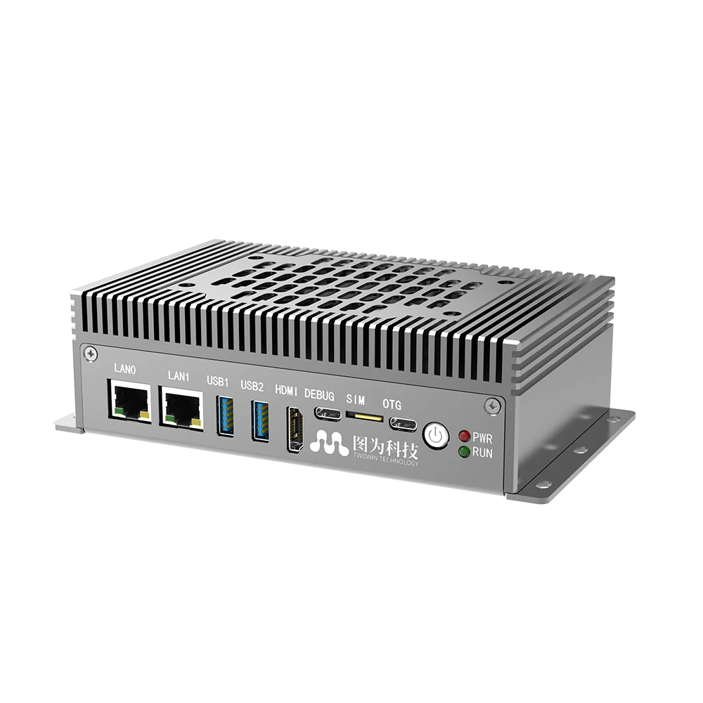 【العلامة التجارية الجديدة】TWOWIN Jetson Orin NX 16G T818 128G 157TOPS 1x RS232 1x RS485 Edge كمبيوتر مدمج كمبيوتر AI كمبيوتر صناعي #1