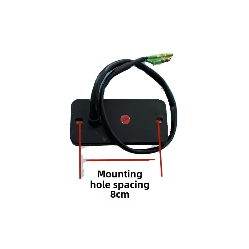 12-80V LED Warning Lamp Universal Three Color Tail Light Double Side Square Iron Bracket Indicator Lights