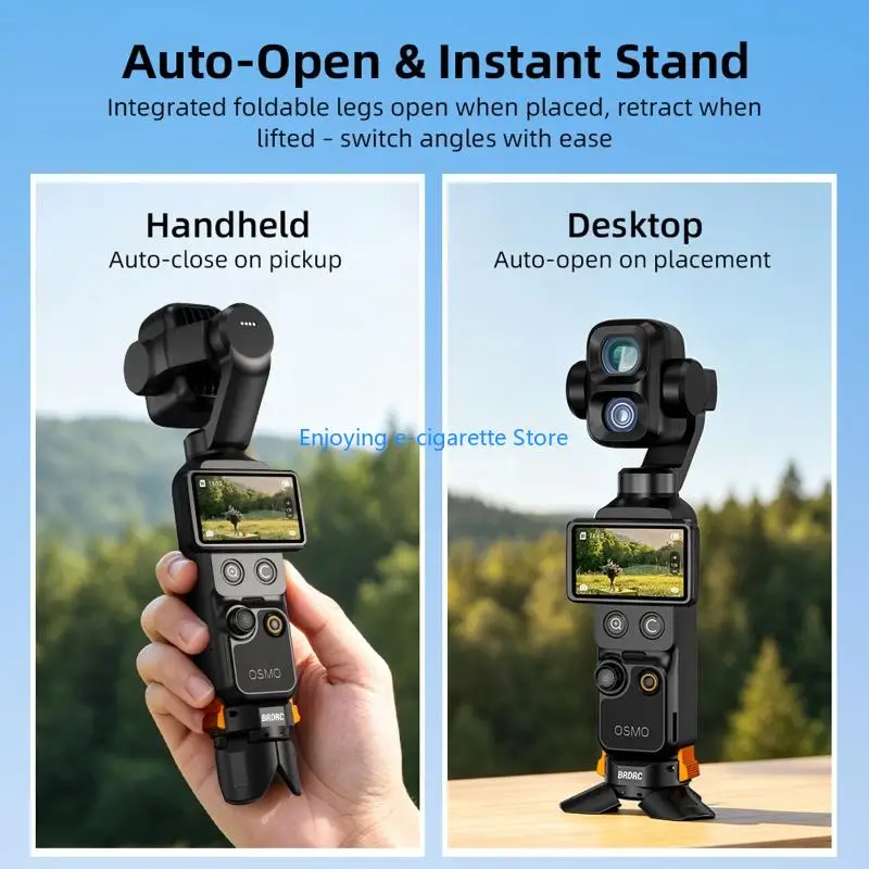 Typ-C-Schnellwechsel-Kameraständer für Pocket 3 4/4P, kompakte Stativbasis für Desktop-Video, Aufladen und Datenzugriff Y4QF – Detail 5