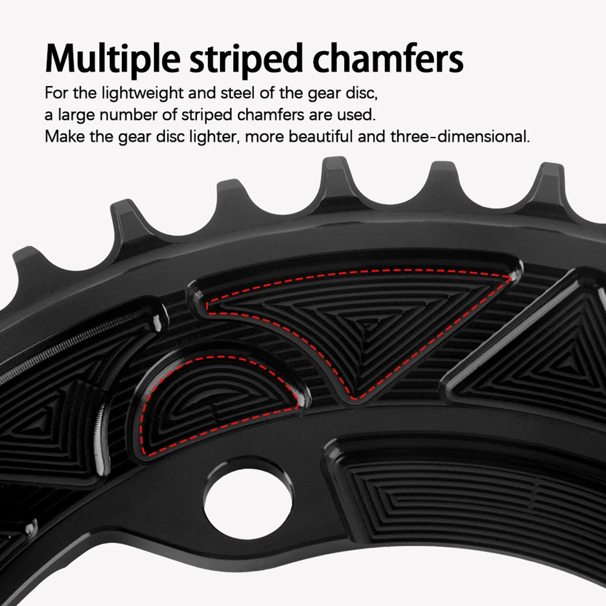 WUZEI Rennrad-Kettenblatt 110BCD 40T-58T Schmal-Breit-Kettenrad für Shimano R7000 R8000 R9100 Fahrradteile 8-12-Gang – Detail 11