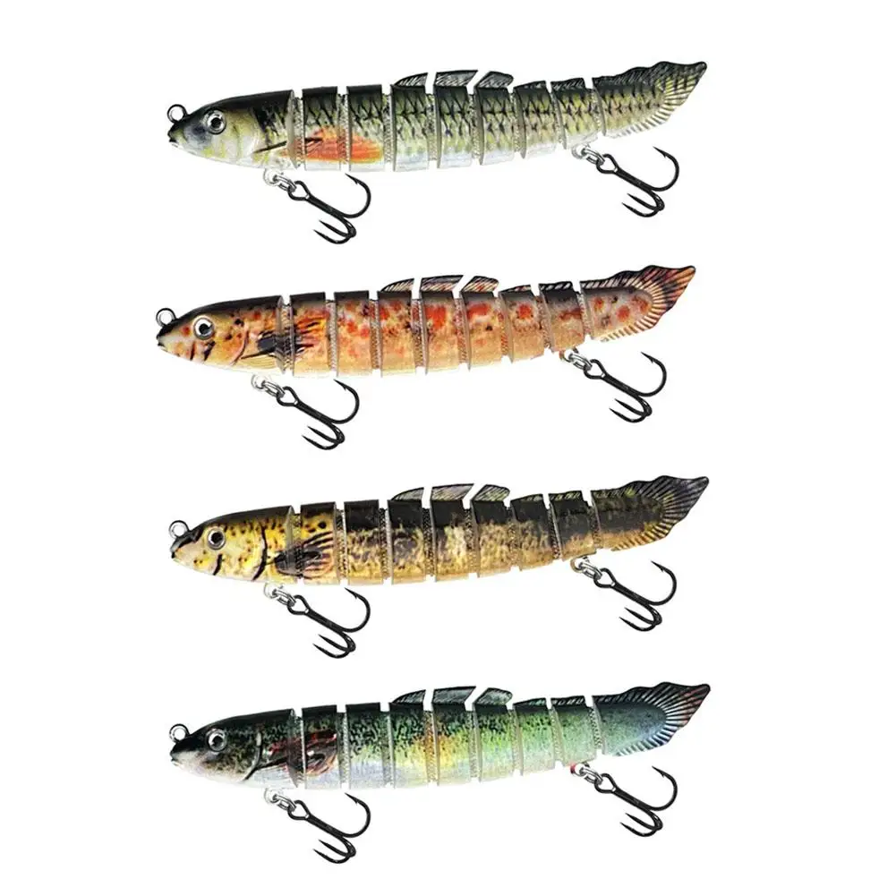 

8cm 10g Sinking Wobblers 8 Segments Fishing Lures Multi Jointed Swimbait Hard Bait Fishing Tackle For Bass Isca Crankbait N8T5