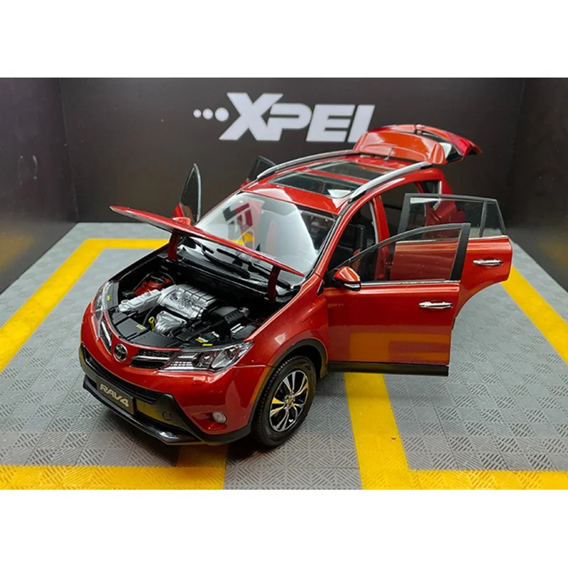 1:18 RAV4 2013 مجموعة نماذج السيارة المصنوعة من خليط معدني