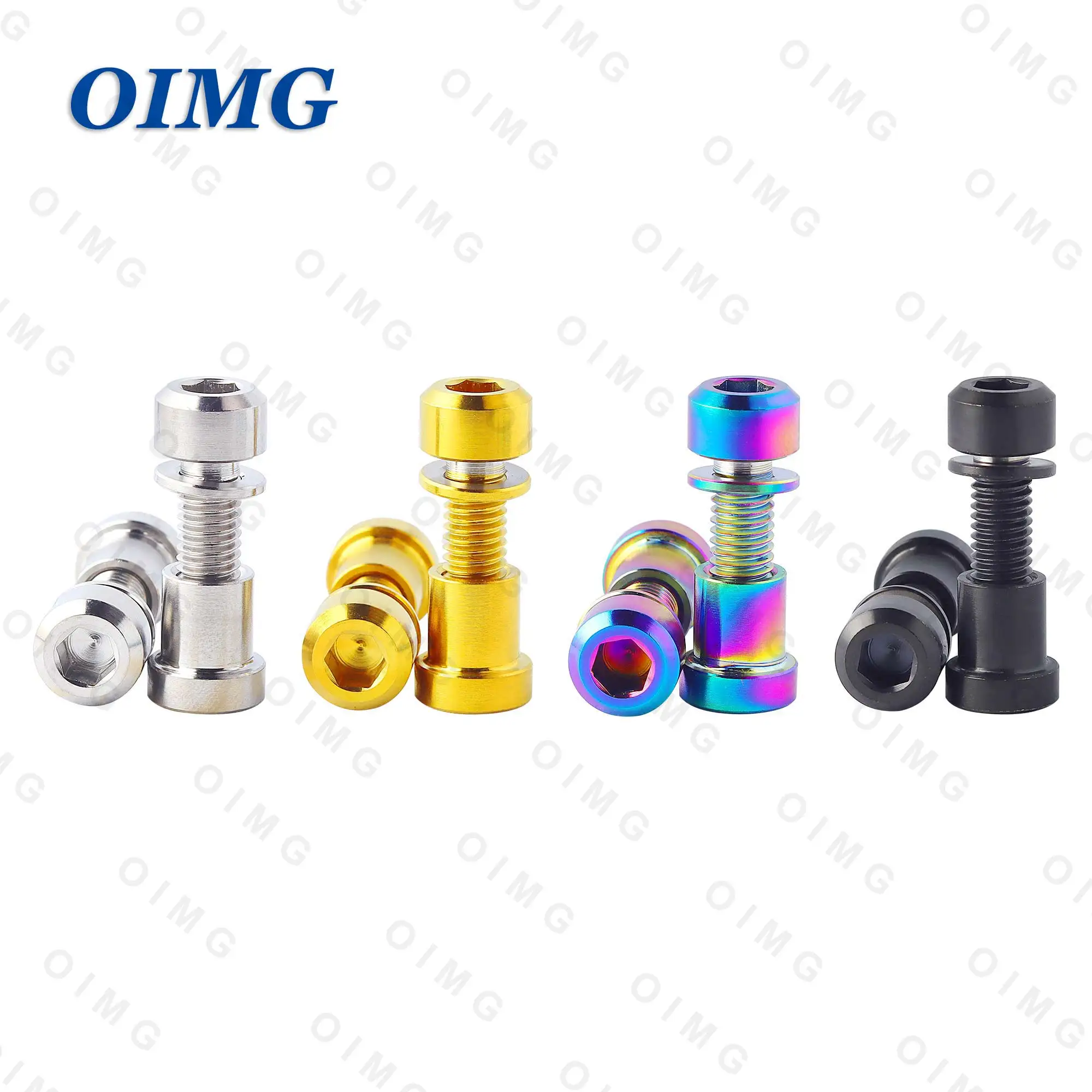 Bicycle Titanium Stem Bolts Nut M5x16 18 20mm MTB Road Bike Handlebar Carbon Stem Bolt Rear Lock Front Fork  Screw Fastener