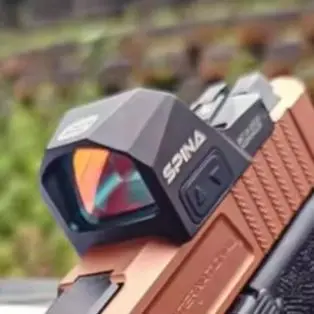 SPINA OPTICS BAT-24 3MOA Shake Awake Red Dot Sight S-FR Footprint HS 407C/507C/507T w Picatinny Base and Adapter