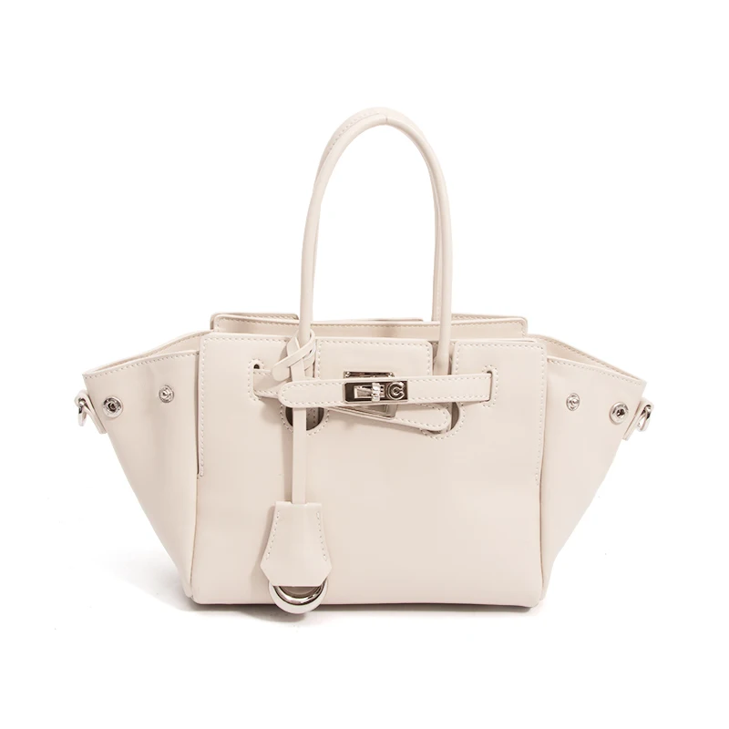 

Luxury Designer Women's Handbag Large Capacity Tote Bag Genuine Leather Beige Commuter Shoulder Bags High End Female Handbags