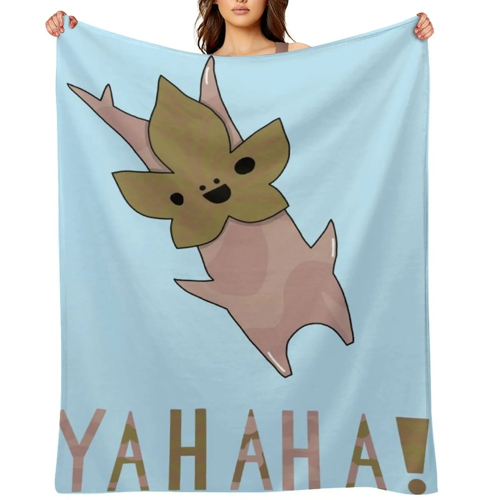 

BOTW Korok!! Throw Blanket Stuffeds Soft Plaid Kid'S Loose Blankets