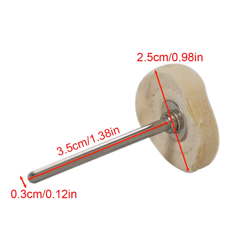 5 pz 25 MILLIMETRI Panno Ruota di Lucidatura Tampone di Cotone Strumento Abrasivo Gioielli Ruota di Lucidatura Tampone di Lucidatura per Buff Dremel Accessorio