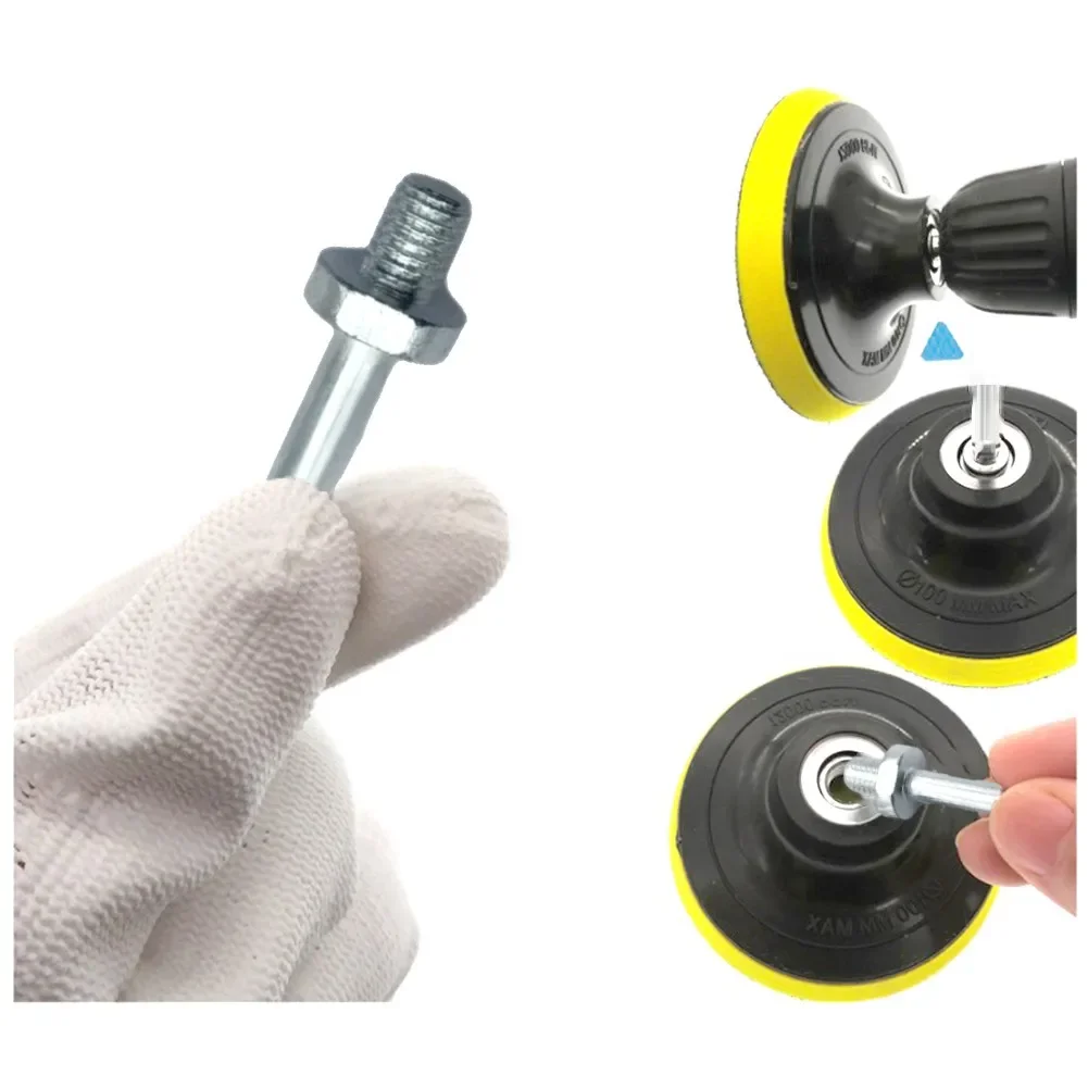 2PCS 연결봉 10/14mm 나사 드릴 어댑터 연결봉 패드 와이어 브러시 로드 작업장 장비 자동차 광택용 전동 공구