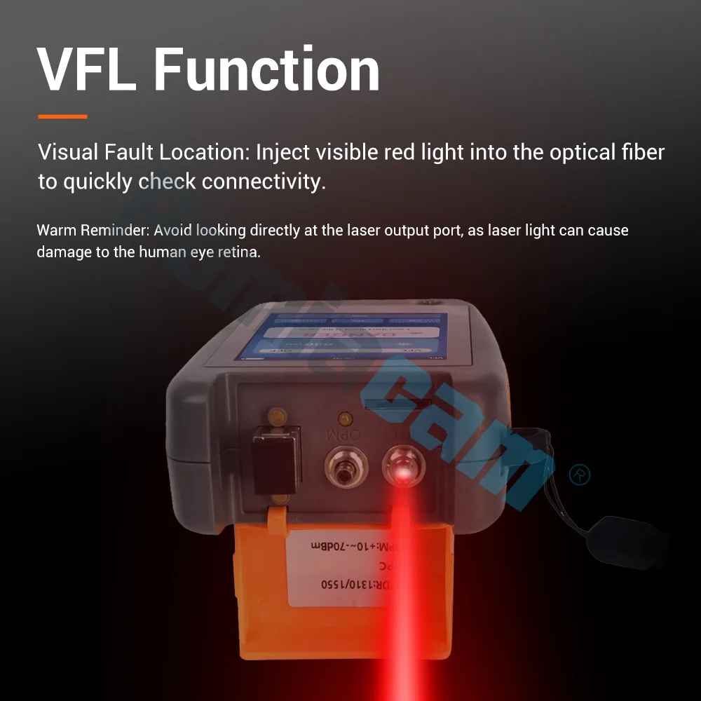 OTDR Fiber Optic Tester Light Breakpoint Optical Time Domain Reflectometer TM295 OPM VFL OLS LOSS Test