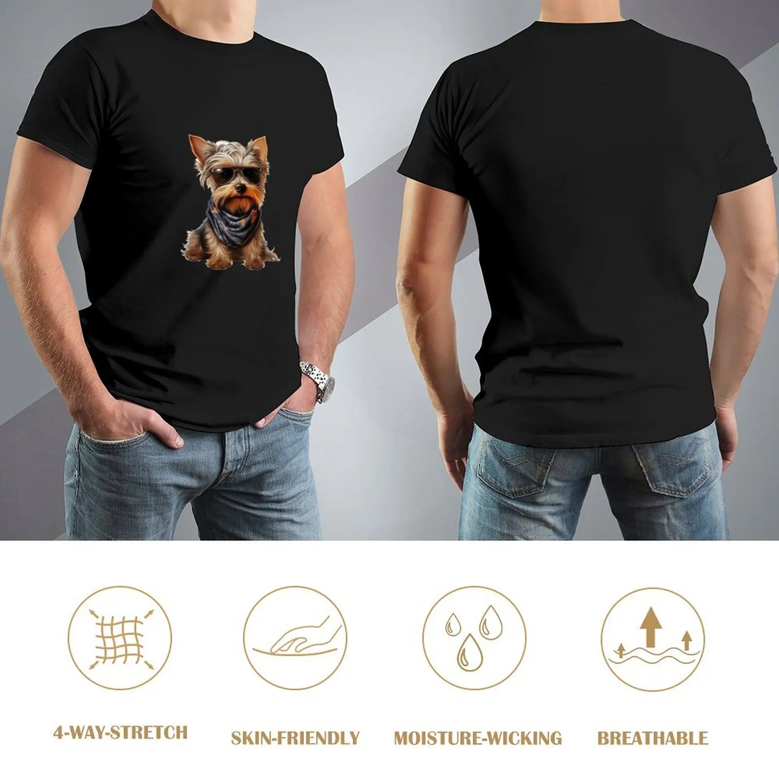 Yorkshire Terrier Anime T-shirt - usage example