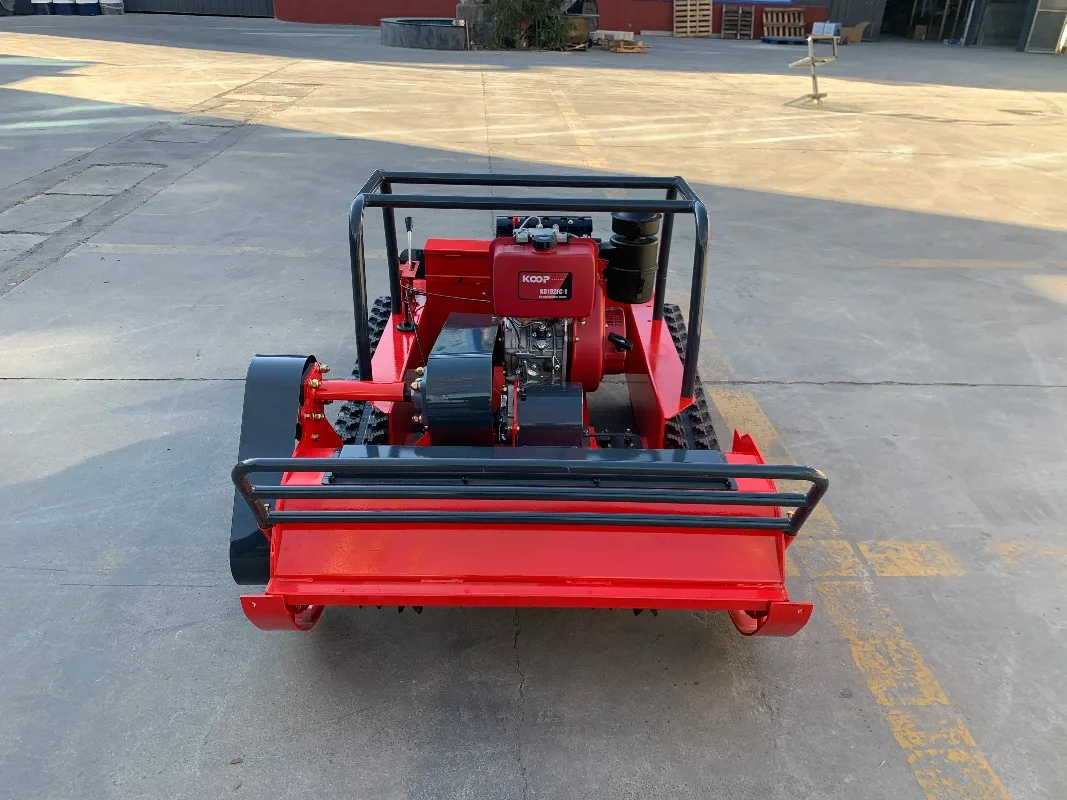 Diesel Crawler Automatic  Mini Remote Slope Lawn Mower 200mm Cutting Height