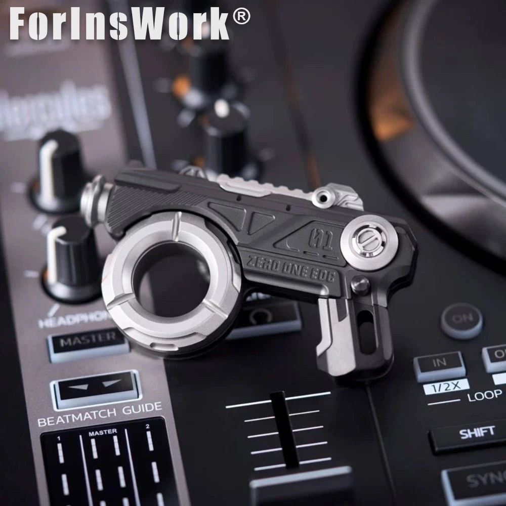 01edc Knight 2.0 Mechanischer Fingerring, multifunktionales Spielzeug, mechanisches Drücken, Fidget, Antistress, entspannendes Fidget-Spielzeug