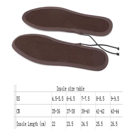 USB Electric Powered Plush Fur Heating Insoles Winter Keep Warm Foot Shoes DropShipping image 5