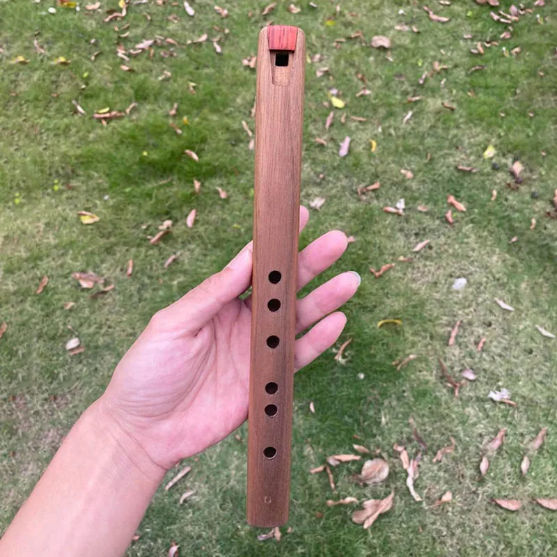 6 ثقوب مزمار قصير G مفتاح خشبي احترافي بيكولو أدوات مسجل محمولة تقليدية مزامير صافرة أمريكية أصلية