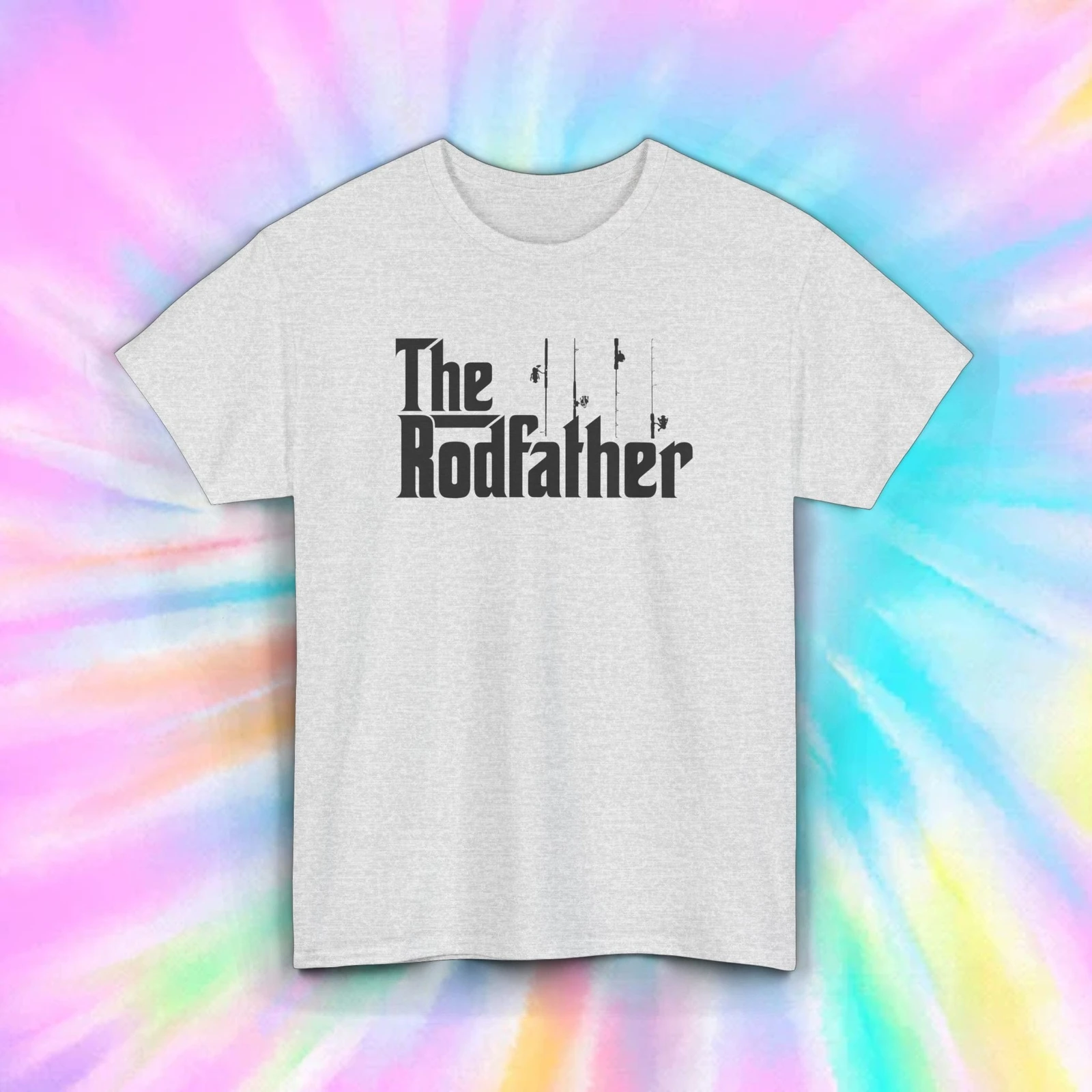 The Rodfather Fishing T-Shirt Funny Fisherman Gift Parody Tee S-5XL