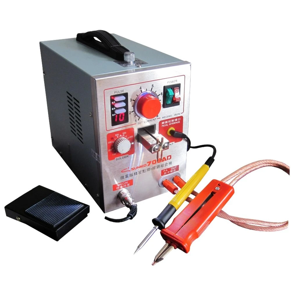 

SUNKKO 709AD Spot Welder 3.2KW High Power Battery Digital Display Soldering Spot Welding 18650 Lithium Battery Pulse Spot