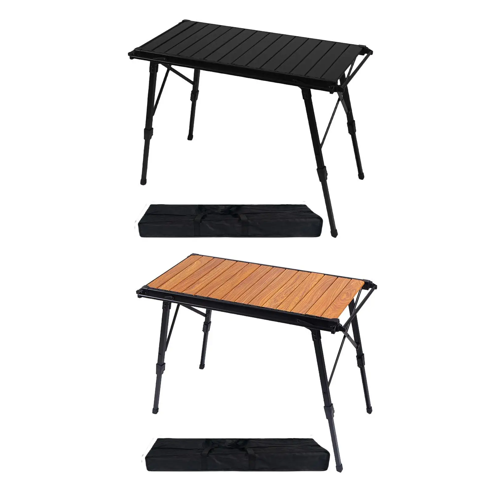 Folding Camping Table Adjustable Multipurpose Ultralight Sturdy Desk Foldable Table for BBQ Hiking Backpacking Backyard Garden