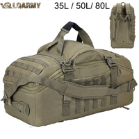 LQARMY 35L 50L 80L Outdoor Mountaineering Bag Molle Tactical Backpack Large Duffel Bag Hiking Camping Travel Bags
