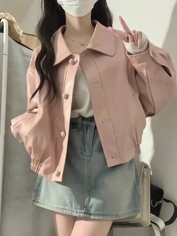 

Beige Jackets Woman Fleece Lined Thermal Warm Winter Padded Cotton Fashion Outerwear Button Front Pocket Pure Simple Basic