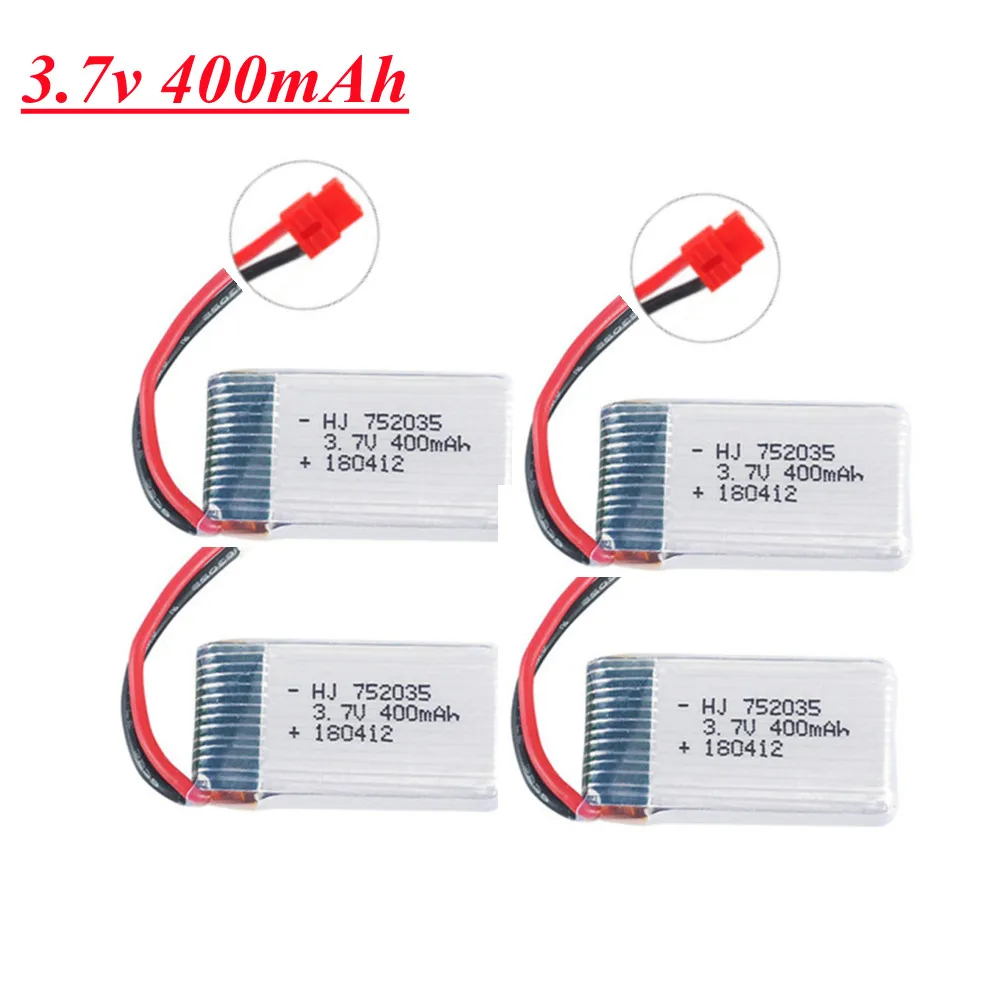 3.7V 400mah Lipo Battery For SYMA X15 X5A-1 X15C X15W RC Drone Helicopter Spare Parts 3.7v 752035 Rechargeable battery