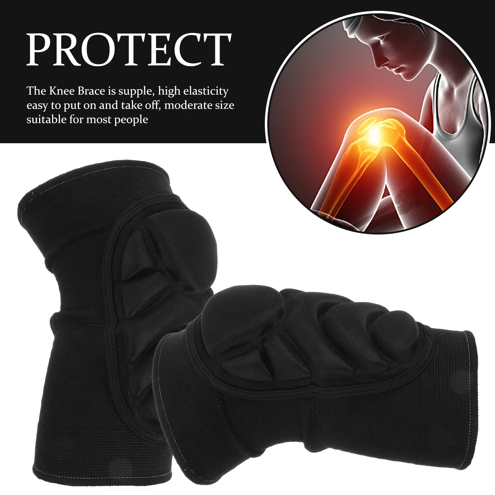 1Pair Heavy Duty Kneepads with Superior Cushioning for Weeding Planting Cleaning Floors Gardening Work Men Women Knee Pad