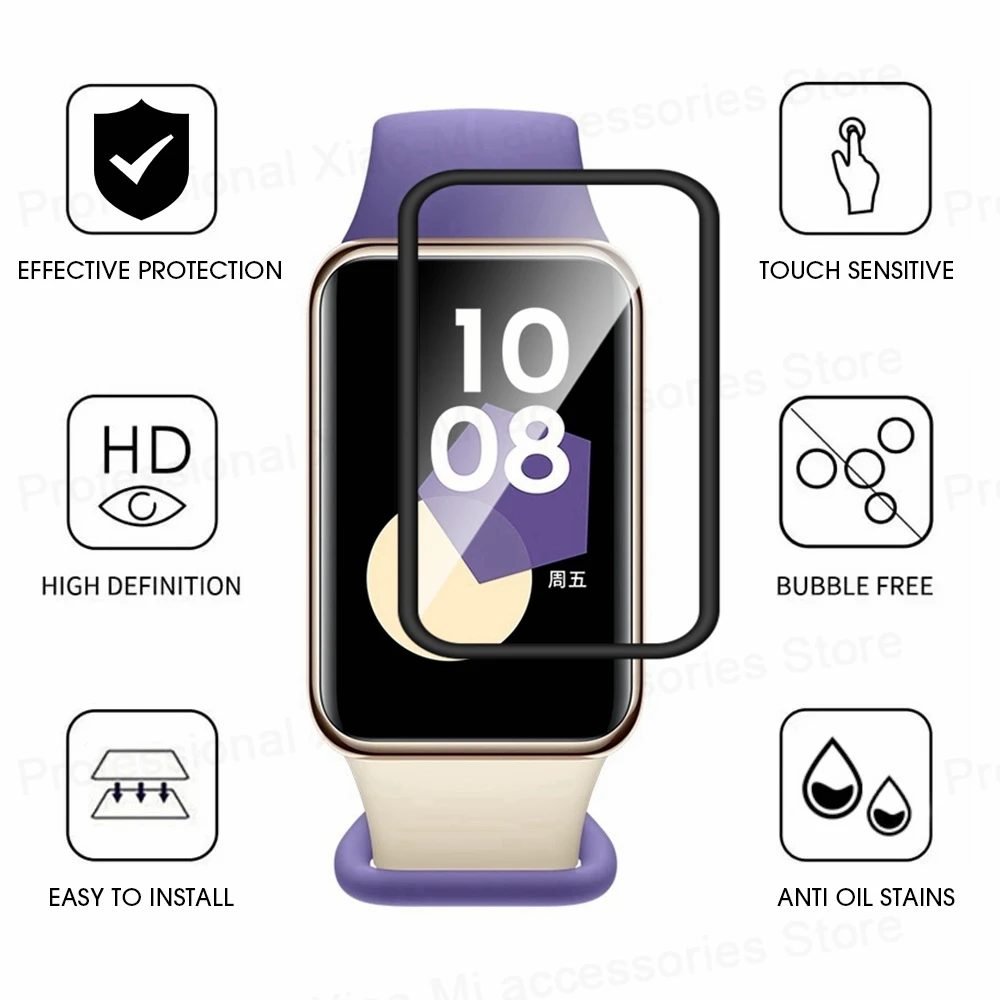 3D Curved Protective Film For Huawei Honor Band 9 Anti-scratch Smart Watch Soft Screen Protector For Huawei Honor Band9 Not Glas