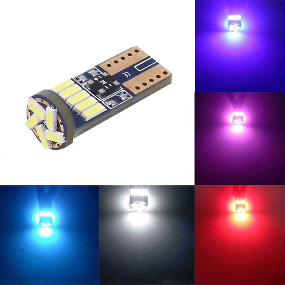 T10, w5w LED bulb 15 smd4014 with false car LED bulb light for car 12 V