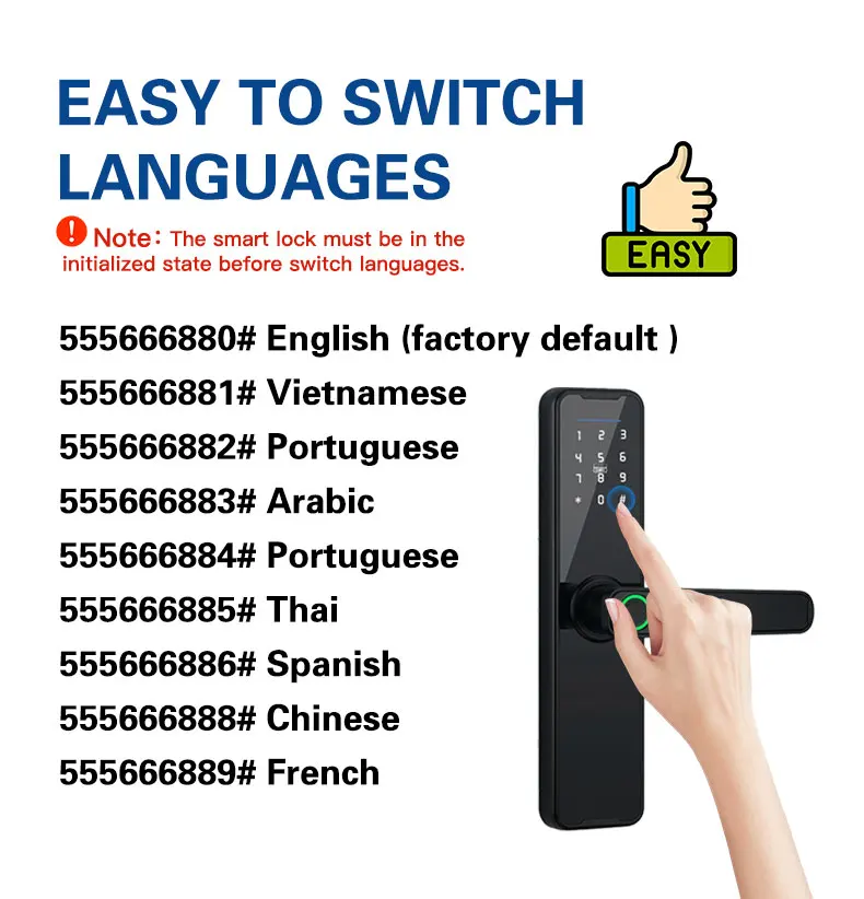 Tuya WiFi Smart Door Lock Biometric Fingerprint App Remote Unlocking Keyless Lock Electronic Door Lock