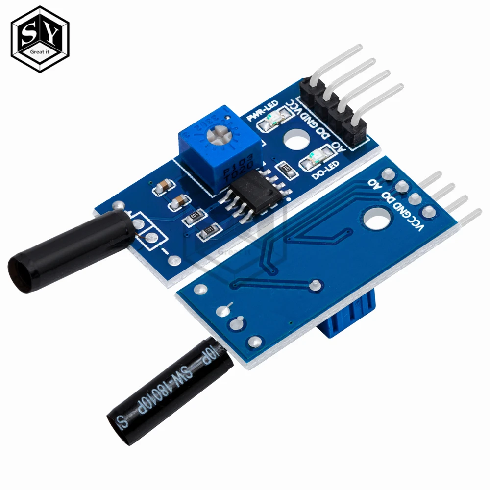 1 piezas gran normalmente abierto shock sensor módulo arduino Módulo sensor de vibración módulo de alarma