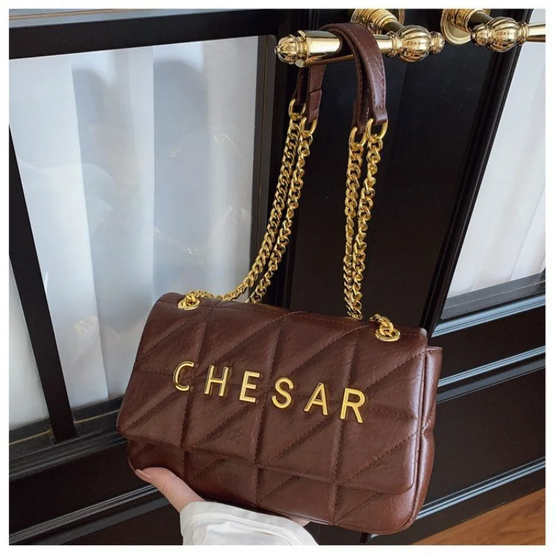 

Элегантная высококачественная минималистичная винтажная кожаная сумка через плечо для женщин, повседневное пригородное использование, однотонный модный дизайн