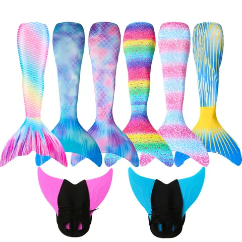 Mermaid Tails with Pink and Black Monofin XinTX