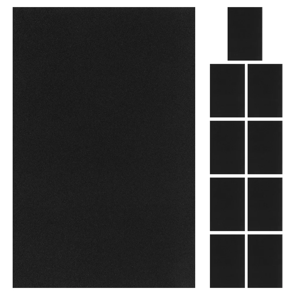 10 個のサンドアート紙テクスチャードブラックカードストック絵画描画アートプロジェクト学校幼稚園クラフト活動用