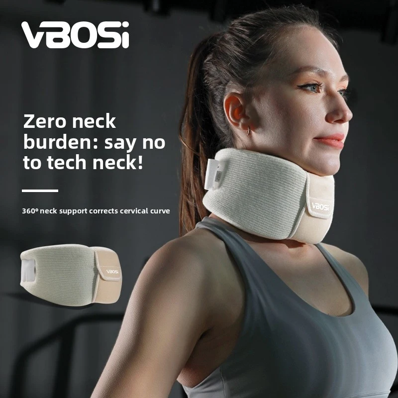 VBOSI High-end Neck Brace Adults Neck Fixation Support Neck Protector Sponge Neck Guard Outdoor Sports Protective Gear Men Women