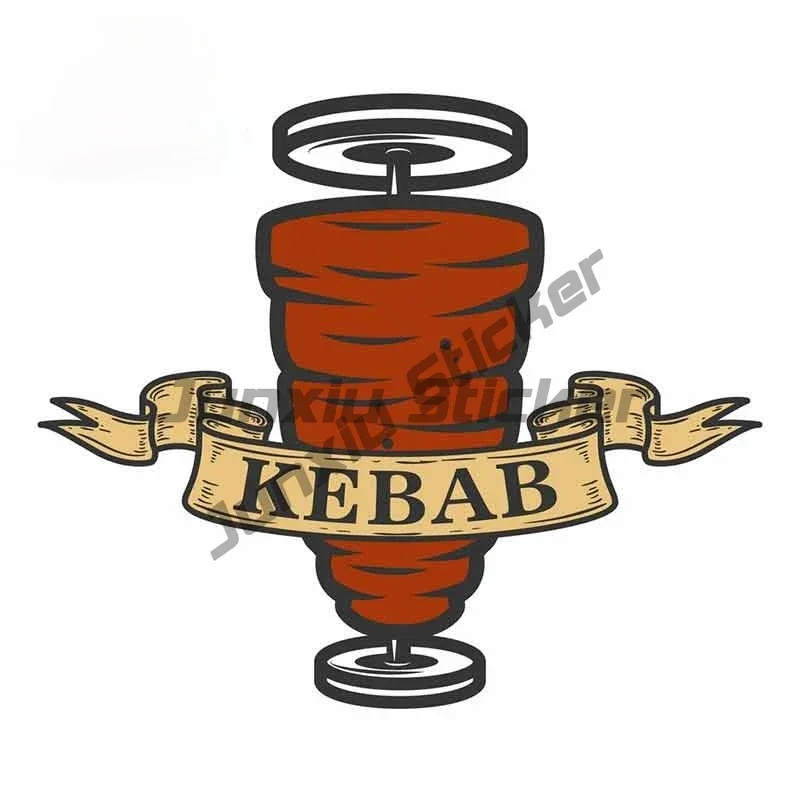 

For Kebab Emblem Windshield Refrigerator Car Sticker Vinyl Waterproof Scratch-Proof Decal