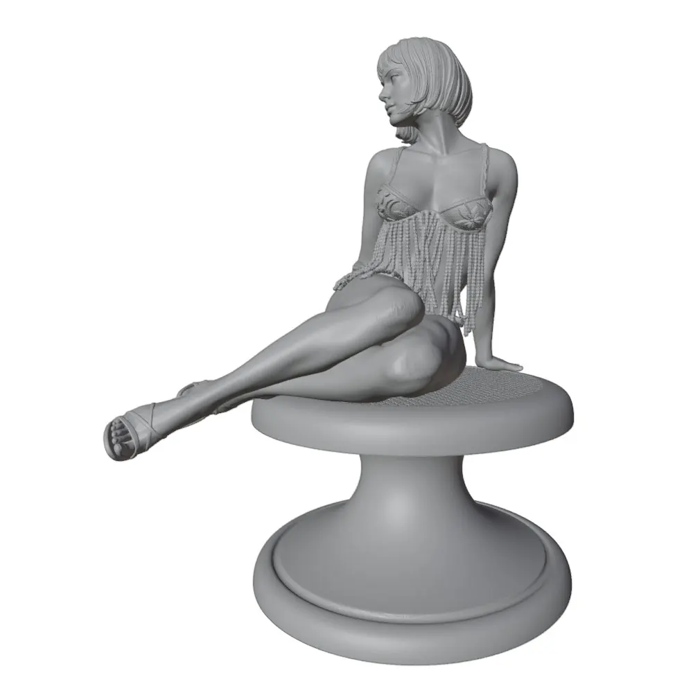 75mm-250mm NSFW Sexy Girl Resin Model Kits GK Miniature 3D Printed Gray Model Figurine DIY Doll Model Unassembled And Unpainted