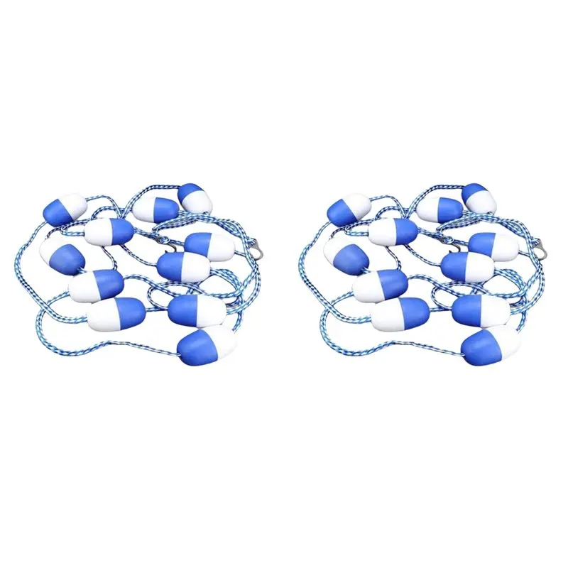 

【LAST CHANCE】2 шт. 16-футовые поплавки для бассейна для разделения бассейна — страховочная веревка для бассейна с поплавками — веревка для разделения бассейна для мелкого глубокого конца