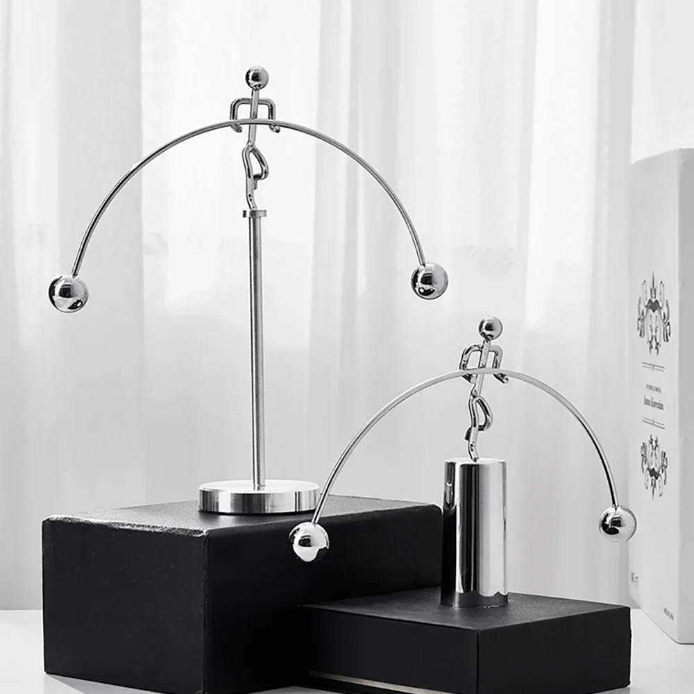 Artistic Newton Pendulum Study Cradle Balance Steel Perpetual Motion Collision Balls Teaching Supplies Home Desk Decoration Gift